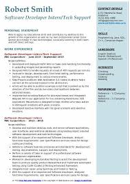 Cv examples see perfect cv examples that get you jobs. Software Developer Intern Resume Samples Qwikresume