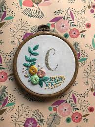 Liberty of london letter applique embroidery hoop art, embroidery gift,. Initial Letter Embroidery Hoop Etsy In 2021 Flower Embroidery Designs Embroidery Hoop Embroidery Flowers Pattern