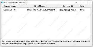 You will see search result for foscam app just install it, find here the app whose developer is. Foscam Ip Camera Tool Equipment Search Tool Learn Cctv Com