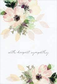 Grief is the reminder that we loved and were loved. Pictura Three Pale Flowers Deepest Sympathy Sara Miller Sympathy Card Walmart Com Walmart Com