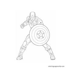Captain america is a superhero of the marvel comics. Avengers Captain America Coloring Pages Captain America Coloring Pages Coloring Pages For Kids And Adults
