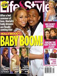 She had also confirmed nick as the father of her sons by posting maternity photos of herself with him in april. Mariah Carey Nick Cannon Mariah Carey And Nick Cannon Life Style Magazine 11 October 2008 Cover Photo United States
