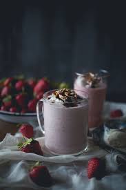 Strawberry Creme Fraiche Milkshake Recipe Creme Fraiche Food Milkshake Recipes