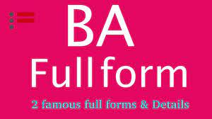 Bachelor of arts full name. Ba Full Form Details Of Ba Acronym Fullform Website