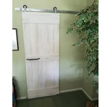 White primed mdf raised 2 panel interior sliding barn door Double Door Top Mount Barn Door Hardware Kit More Colors Available Laelee Designs