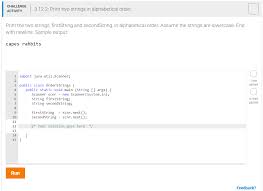 Re how do i print the first word of a string in c++?: Solved Challenge Activity 3 12 2 Print Two Strings In Al Chegg Com