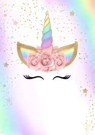 Convite Unicornio Gratis 2 Jpg 1410 2000 Unicorn Wallpaper Unicorn Invitations Unicorn Pictures