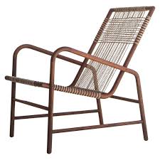 Lounge Chair In Teak With Woven Seat In Rope Handmade By Studio Mumbai Studio Mumbai Chair Lounge Chair