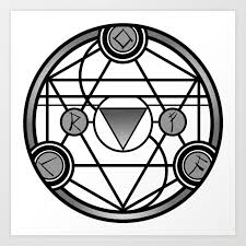Transmutation Circle Art Print By Circle Art Transmutation Circle Sacred Geometry Patterns