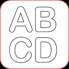 Letras Para Colorear Listas Para Imprimir Imperdible Tienes una brocha, el cubo de pintura para rellenar espacios blancos enteros. letras para imprimir