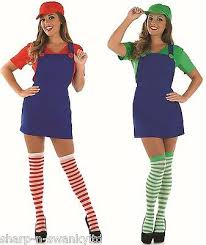Kostum mario und luigi damen kaufen. Damen Sexy Luigi Mario Cartoon Spiel 80s 90s Kostum Kleid Outfit Uk 8 18 Eur 35 84 Picclick De