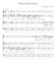 Biserica bunavestirea din chișinău str. Trei Crai De La Rasarit Sheet Music For Clarinet In B Flat Clarinet Bass Mixed Quartet Musescore Com