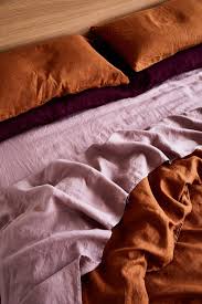 ochre charcoal stripe french linen bedding home decor hippie home decor house interior