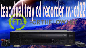 Compact disc player / recorder onlyremote controller,manual,box are not includingunit had been testedplayback & records well like almost cd recorder this. Teac Dual Tray Cd Recorder Player System With High Speed Dubbing Rw Cd22 Product Demo Youtube