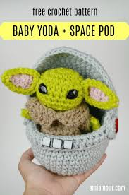 Space Pod For Yoda Amigurumi Free Pattern Ami Amour Star Wars Crochet Crochet Patterns Amigurumi Crochet Disney