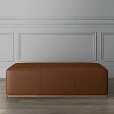 Tufted leather storage ottoman / coffee table is a classic and inviting representation of form and function. Berkshire Leather Coffee Table Ottoman Williams Sonoma