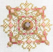 We aren't distributed anyplace else! Rose Quartz Gemstone Shannon Christine Designs Cross Stitch Patterns