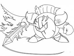 Kirby Meta Knight Coloring Pages Coloring Pages For Kids Cartoon Coloring Pages Coloring Books