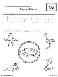 Trace Letter O And Connect Pictures Worksheet Phonics Worksheets Letter Worksheets For Preschool Phonics Kindergarten