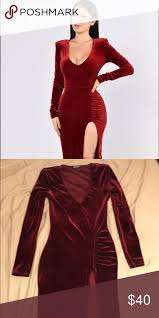 Deep v neckline padded shoulders maxi length double slit long sleeve 95% polyester 5% spandex imported from fashion nova go on the spree without the splurge! Pin On My Posh Picks