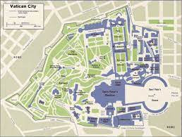 Vatican city rome map