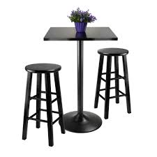 If you're short on counters or cabinets in the kitchen, a pub table set can provide plenty of room for small appliances and everyday dinnerware. 3 Piece Pub Table Set Bar Stool Counter Height Bistro Kitchen Dining Chair Round Modern Bar Stools Home Garden Worldenergy Ae