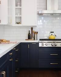 Interior designer kelly martin gave it a modern cottage look that works well with its original craftsman style yet feels fresh and updated. 10 Navy Blue Cabinets You Ll Fall In Love With Purewow