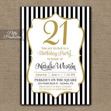 Birthday Invitation Card Clipart Black And White 21st Birthday Invitations Black Gold Glitter Twenty First Any Age Thir 80th Birthday Invitations 50th Anniversary Invitations 21st Birthday Invitations