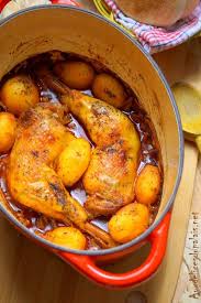 Cuisses De Poulet Et Pomme De Terre Au Four Aux Delices Du Palais Poulet Pomme De Terre Pomme De Terre Au Four Cuisses De Poulet