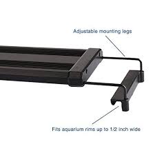Nicrew Led Hood Light For Aquarium Fish Tank Adjustable From 28 36 Length Aquarium Fish Freshwater Aquarium Fish Aquarium Lighting