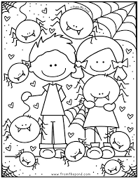 Find This Adorable Spider Coloring Page For Your Little Ones To Color And Decorate Over In Our Col Preschool Coloring Pages Spider Coloring Page Coloring Pages