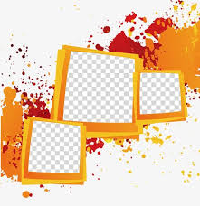 Designs creator sublimation graphic downloads + mockups. Cool Yellow Ink Box Border Png And Vector Powerpoint Background Design Free Graphic Design Digital Art Design