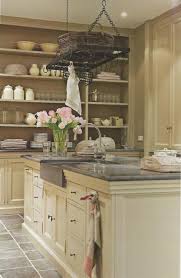 Cream Cabinets Slate Gray Granite Counter Sink Match Backsplash To Floor Tile W Dark Wood Floors Kitchen Inspirations Country Kitchen Home Kitchens