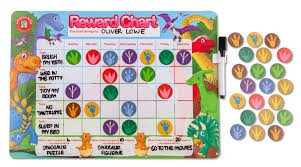 educational colours magnetic reward chart dinosaur