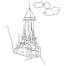 The keep and the auxiliary buildi. 50 Beautiful Frozen Coloring Pages For Your Little Princess