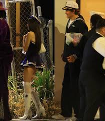 Madison Beer and Justin Herbert wear matching costumes, leaving a Halloween  party in West Hollywood @backgrid_usa