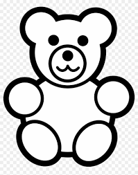 Baby precious moments with her teddy bear coloring page to color, print and download for free along with bunch of favorite baby coloring page for kids. Teddy Bear Clipart Black And White Teddy Bear Coloring Page Free Transparent Png Clipart Images Download
