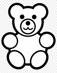 Leave a long lesson note. Teddy Bear Clipart Black And White Teddy Bear Coloring Page Free Transparent Png Clipart Images Download