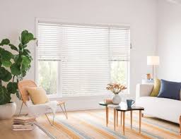 This 1 vinyl mini blind which features a 2 valance and safety cord tassels with a tilt wand to control light and privacy. Narrow Mini Blinds Small Window Blinds