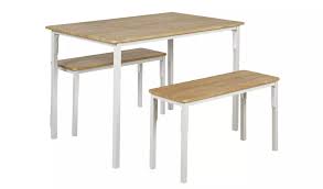 Buy Argos Home Bolitzo Table Bench Set Oak White Dining Table And Chair Sets Argos White Dining Table Dining Set With Bench Table And Bench Set