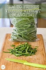 how to blanch vegetables to freeze