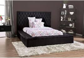 The zinus upholstered platform bed applies a modern aesthetic to a classic design. Must Have Davida Collection Cm7897bk Q Queen Upholstered Platform Bed With Button Tufted Details Storage Footboard And Mattress Ready Design In From Furniture Of America Accuweather Shop
