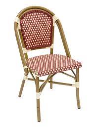 The bistro chair's natural habitat is the parisian bistro or brasserie and they have become a symbol of the parisian identity. French Rattan Outdoor Bistro Chair W Bamboo Painted Frame