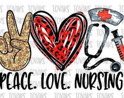 Download Nursing Png Sublimation Design Peace Love Nursing Etsy Peace And Love Sublime Sublimation Printing