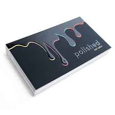 Spot uv adds a gloss coating on certain spots of your design, such as a company logo, while leaving other areas uncoated in a matte finish. Make High Quality Raised Print Uv Business Cards Comfortable Touch