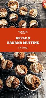 Apple Banana Muffins Rezept In 2020 Bananen Muffins Leckere Kuchenrezepte Rezeptideen