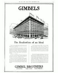 Gimbel brothers (gimbels) was an american department store corporation that operated for a century, from 1887 until 1987. Gimbels Wikipedia