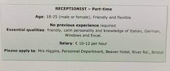 Very few people know how to write a good job application letter. Read The Job Advert And Write Your Letter Of Application For This Job Virite Between 140 And 190 Brainly Com