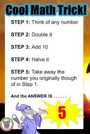 Cool Math Trick To Get Your Students Doing Math With A Bit Of Magic Cool Math Tricks Fun Math Math Riddles