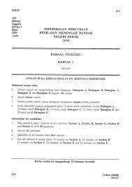Koleksi soalan percubaan dari seluruh negeri 2017. Sbp Trials 2009 Bahasa Malaysia Paper 1 2 Answers Bank Soalan Sp